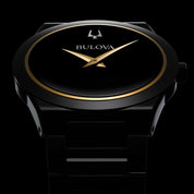 Bulova Millennia 98A313 watch, black dial, lifestyle