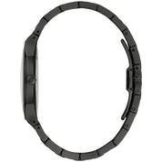 Bulova Millennia 98A313 watch, black dial, side profile