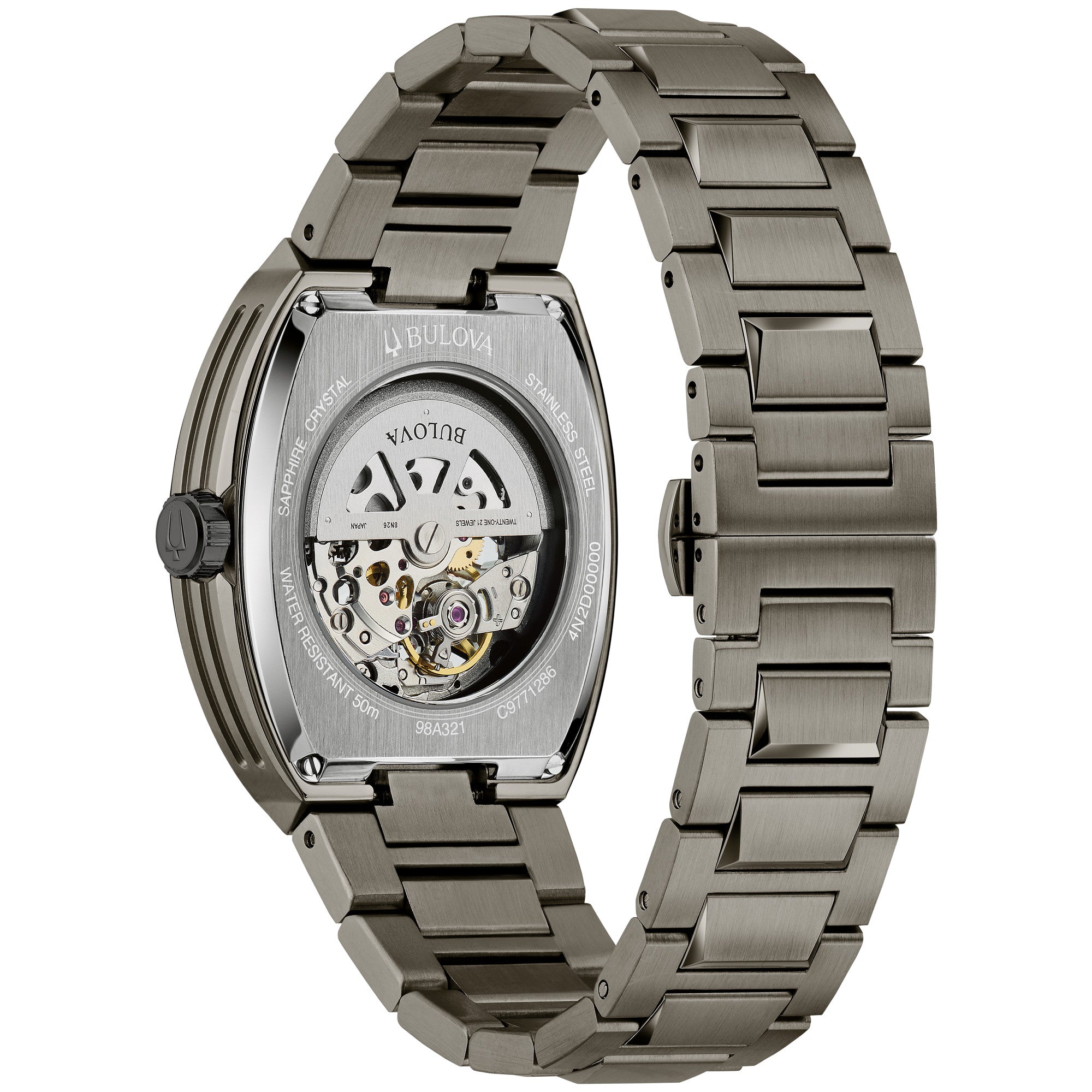 Montre Bulova Maquina 98A321, vue de dos