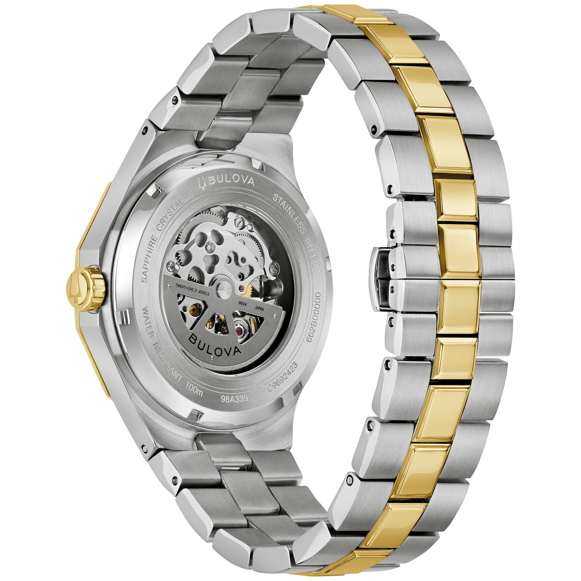 Bulova Prestige 98A339 watch, back view