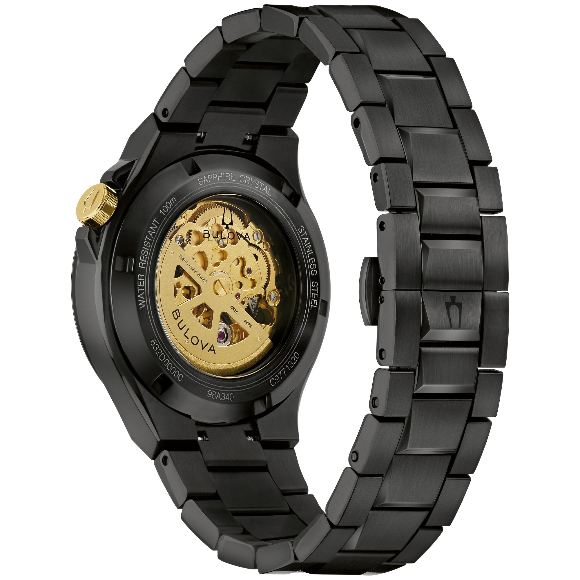 Montre Bulova Maquina 98A340, vue de dos
