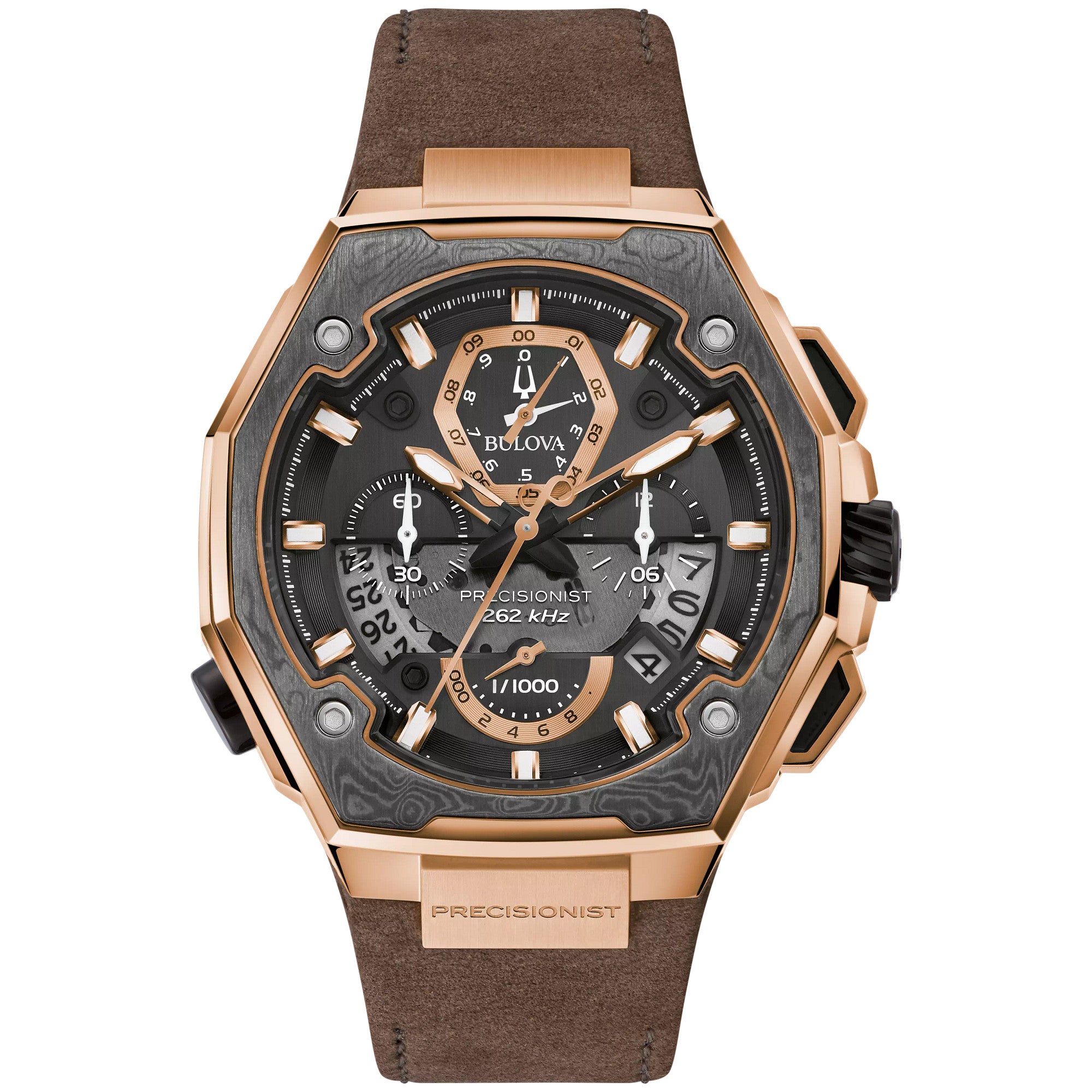Montre Bulova Series X 98B356, cadran noir, vue de face