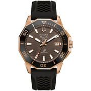 Montre Bulova Marine Star Series C 98B421, cadran marron, vue de face