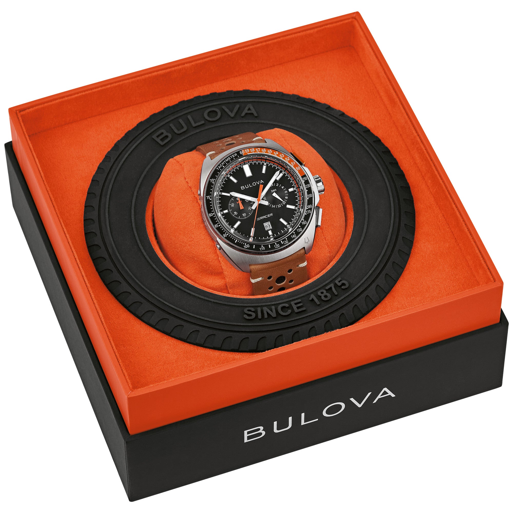 Montre Bulova Racer 98B427, dans son coffret