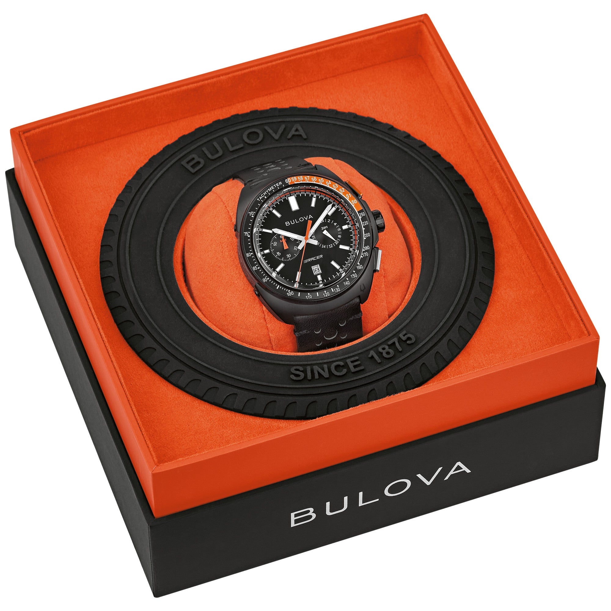 Bulova Racer 98B428 watch, in its box