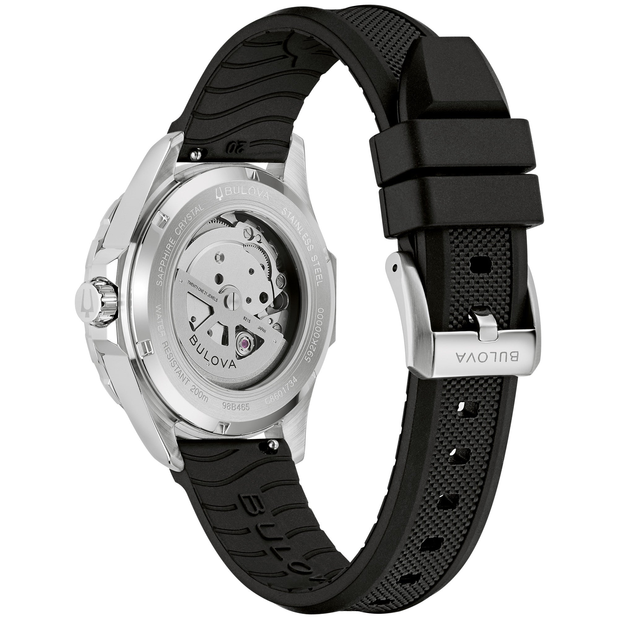 Montre Bulova Marine Star Series B 98B465, vue de dos