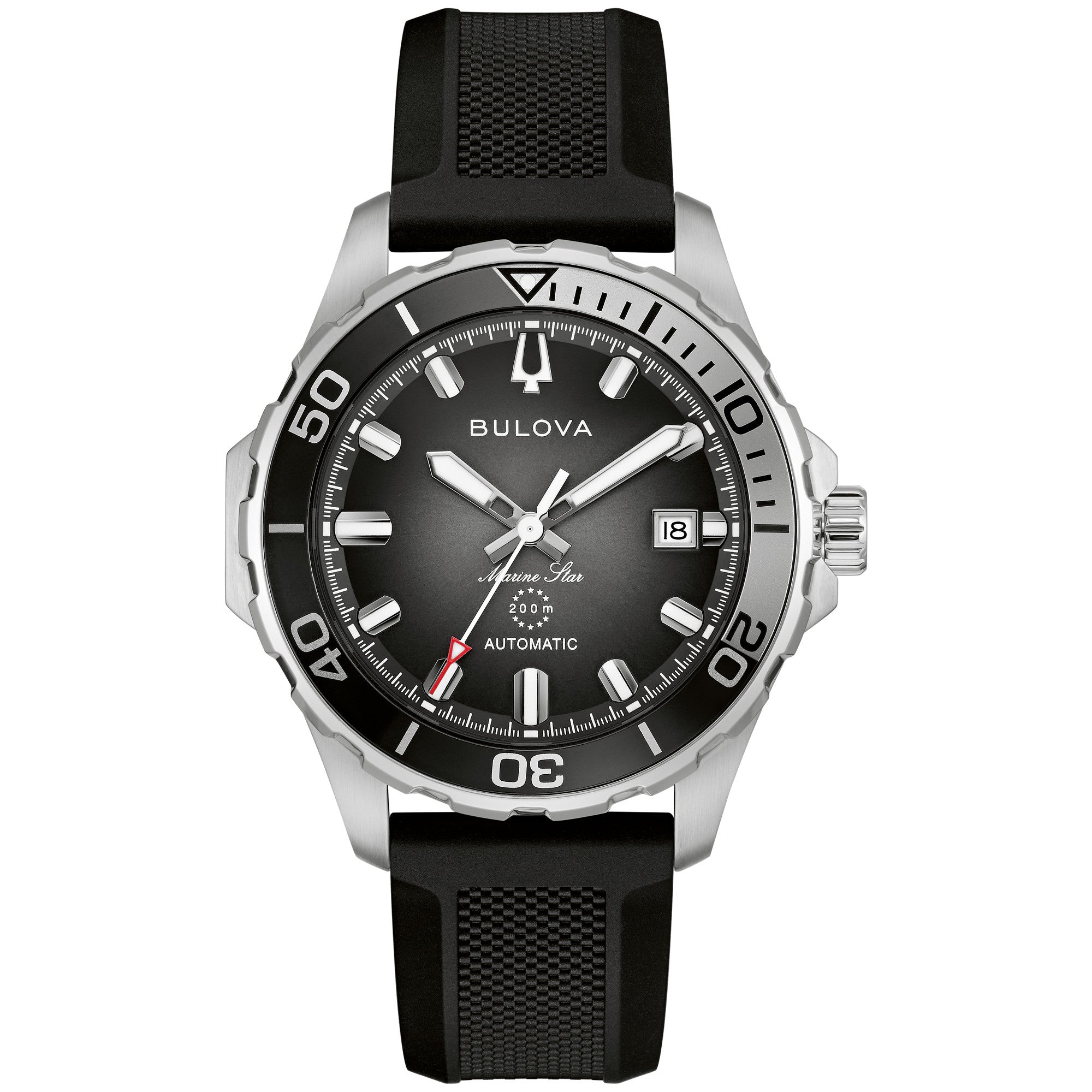 Montre Bulova Marine Star Series B 98B465, cadran noir, vue de face