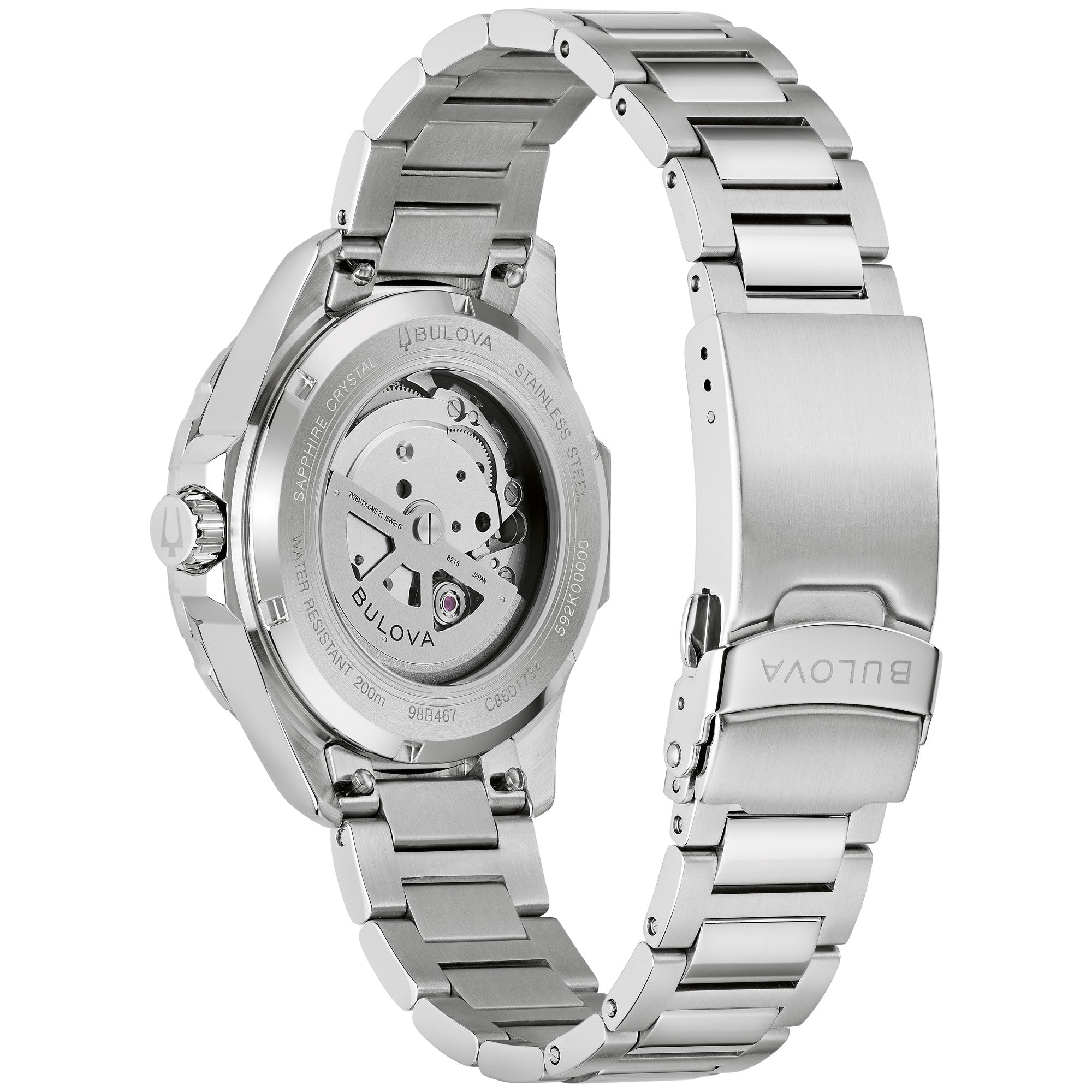 Bulova Marine Star Series B 98B467 watch, back view