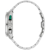 Montre Bulova Racer 98B468, cadran vert, vue de profil