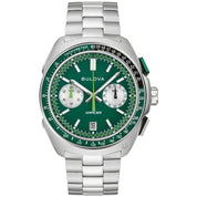 Montre Bulova Racer 98B468, cadran vert, vue de face