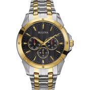 Montre Bulova Classic 98C120, cadran noir, vue de face
