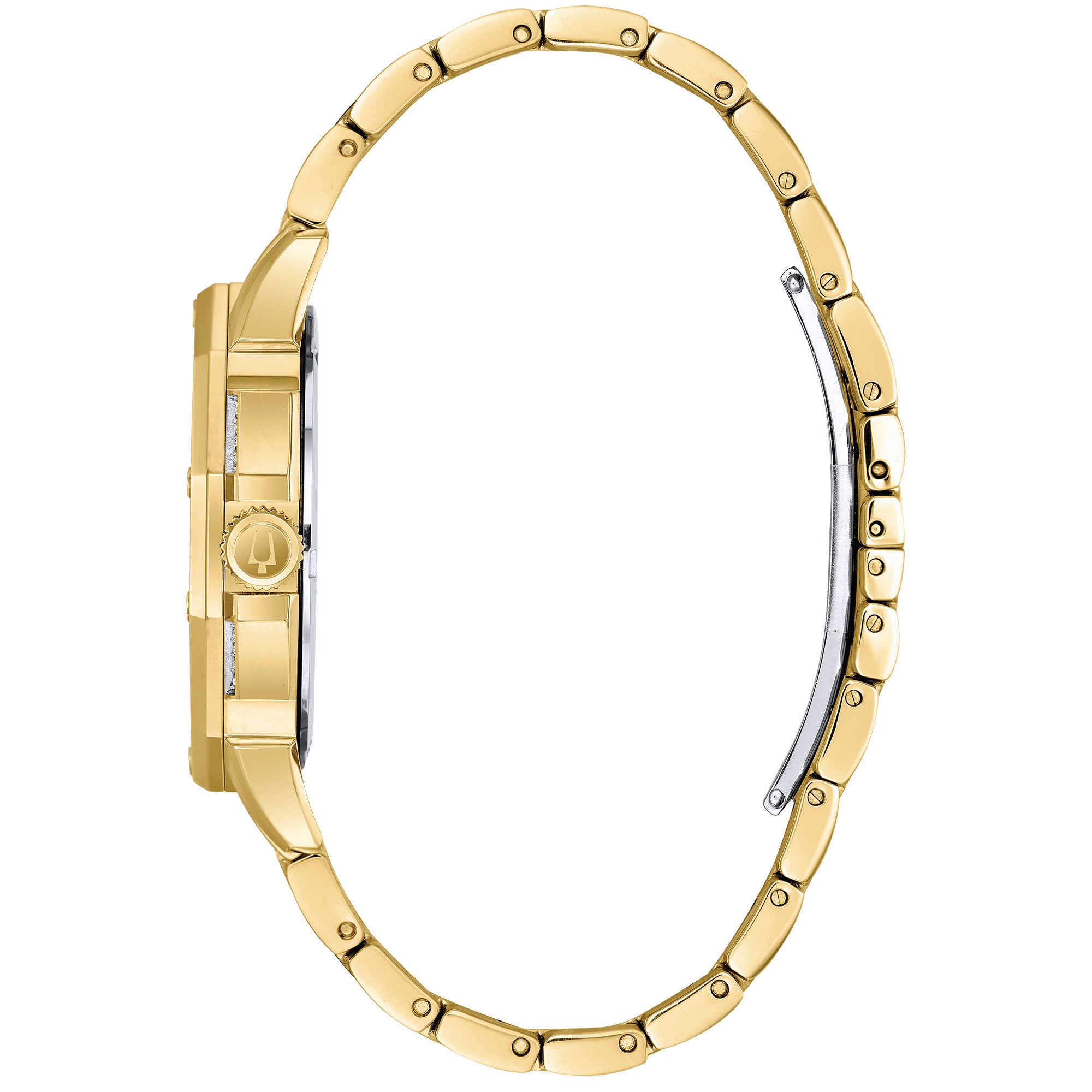 Montre Bulova Octava 98C126, cadran argent, vue de profil