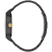 Montre Bulova Futuro 98C149, cadran noir, vue de profil