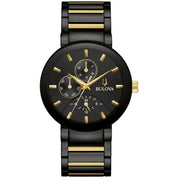 Montre Bulova Futuro 98C149, cadran noir, vue de face