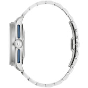 Montre Bulova Lunar Pilot 98K112, cadran argent, vue de profil