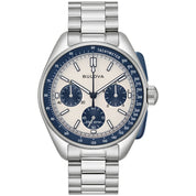 Montre Bulova Lunar Pilot 98K112, cadran argent, vue de face