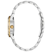 Bulova Turnstyle 98L245 watch, white dial, side profile