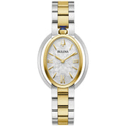 Bulova Rubaiyat 98L320 watch, silver dial, front view