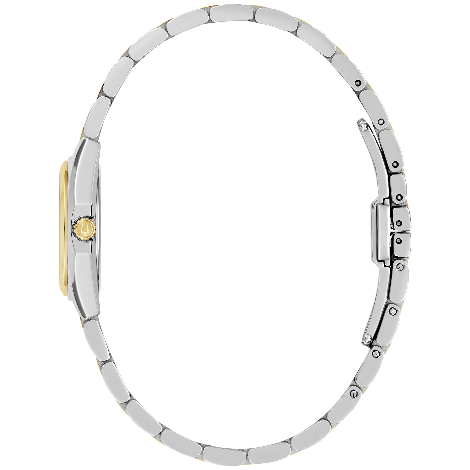 Montre Bulova Surveyor 98L331, cadran blanc, vue de profil