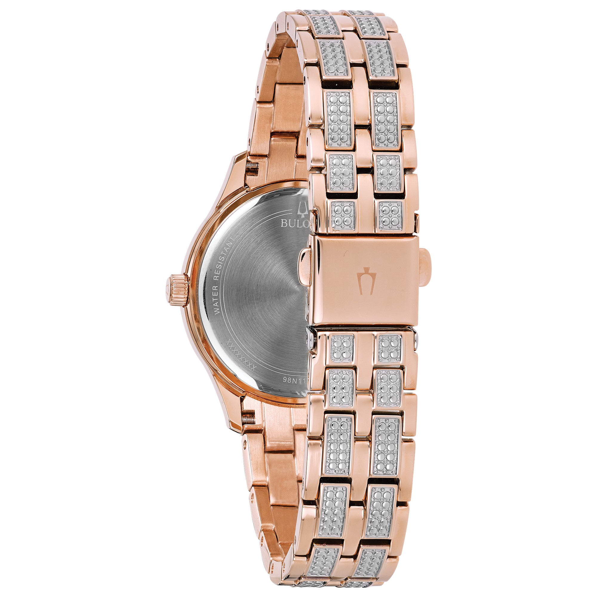 Montre Bulova Crystal 98N113, vue de dos