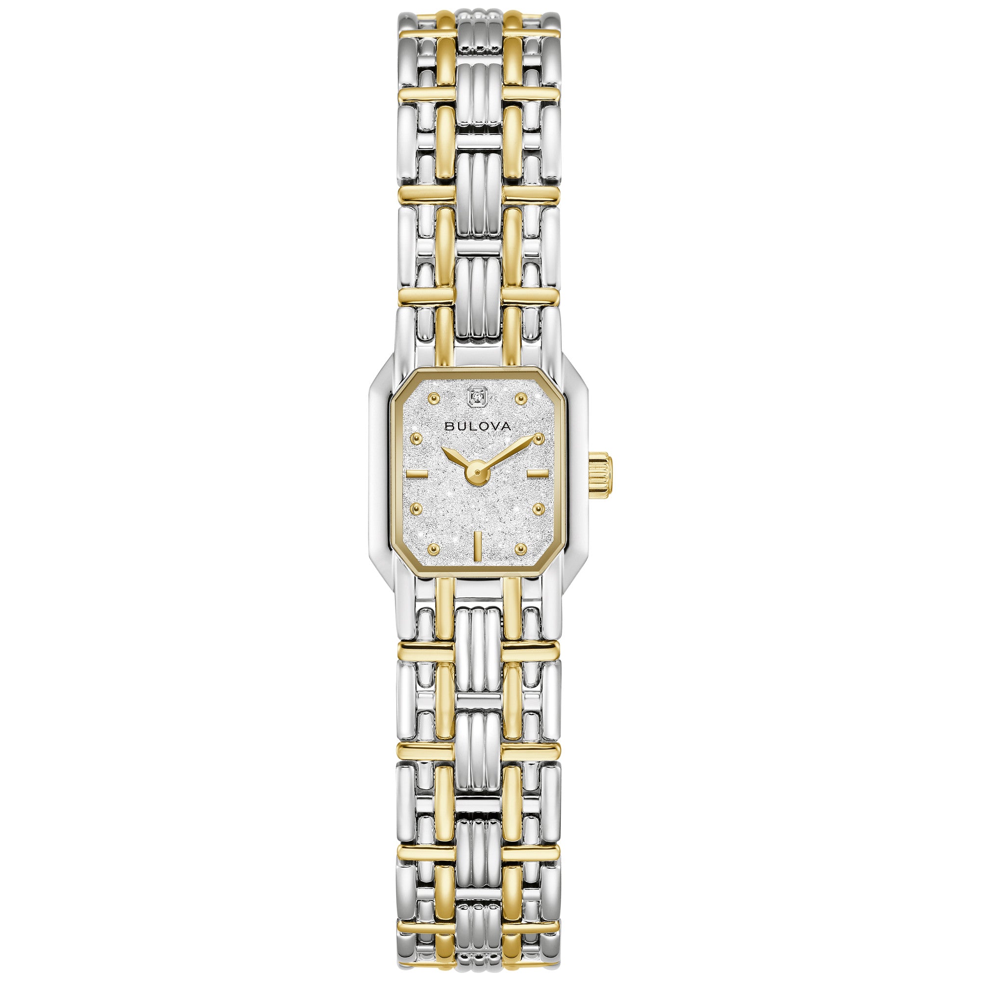 Montre Bulova Goddess of Time Sophia 98P237, cadran argent, vue de face