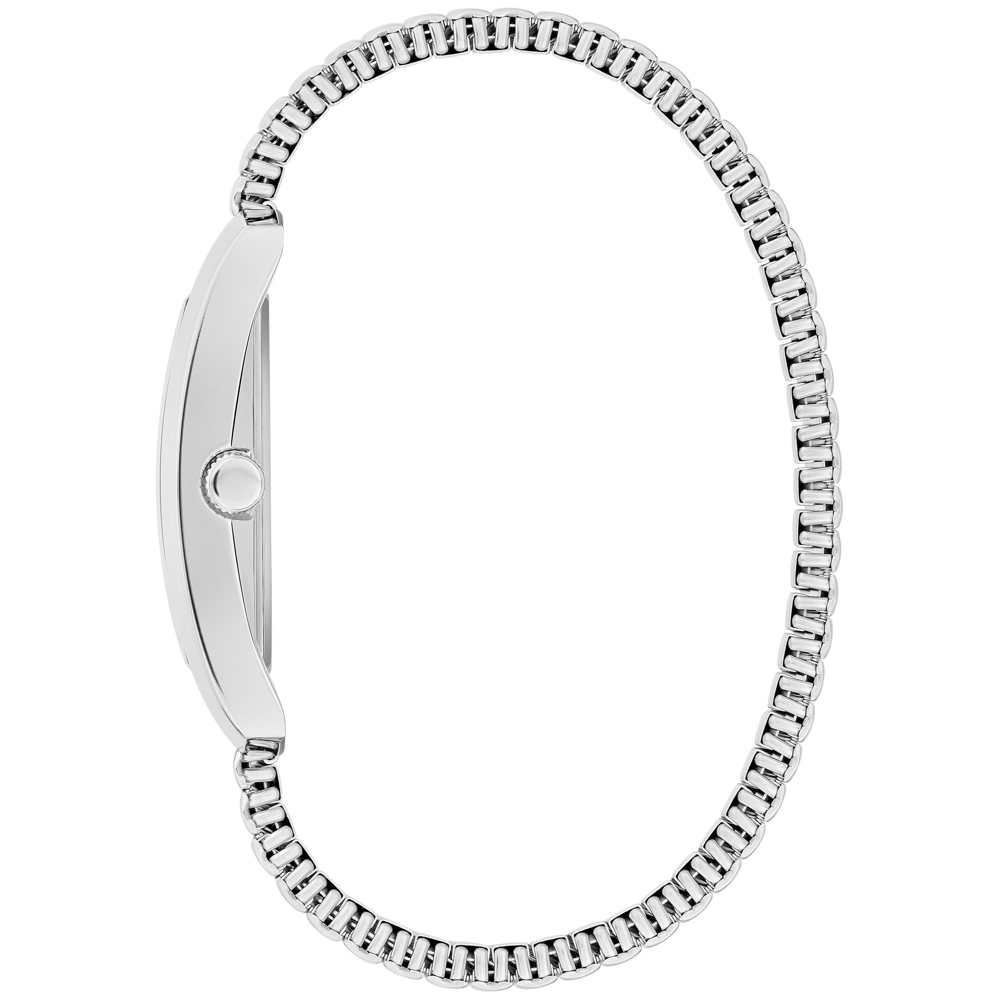 Montre Caravelle Dress 43A157, cadran argent, vue de profil