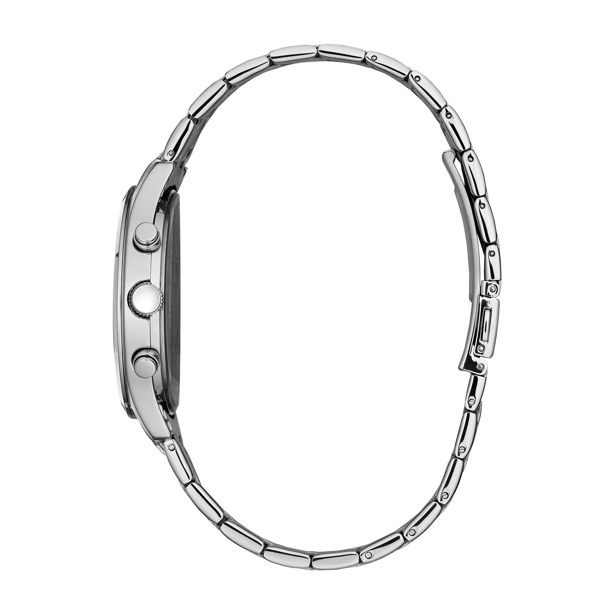Montre Caravelle Dress 43B158, cadran noir, vue de profil