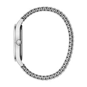 Montre Caravelle Traditional 43B161, cadran bleu, vue de profil