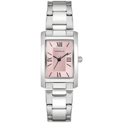 Caravelle Dress 43L224 watch, pink dial, front view