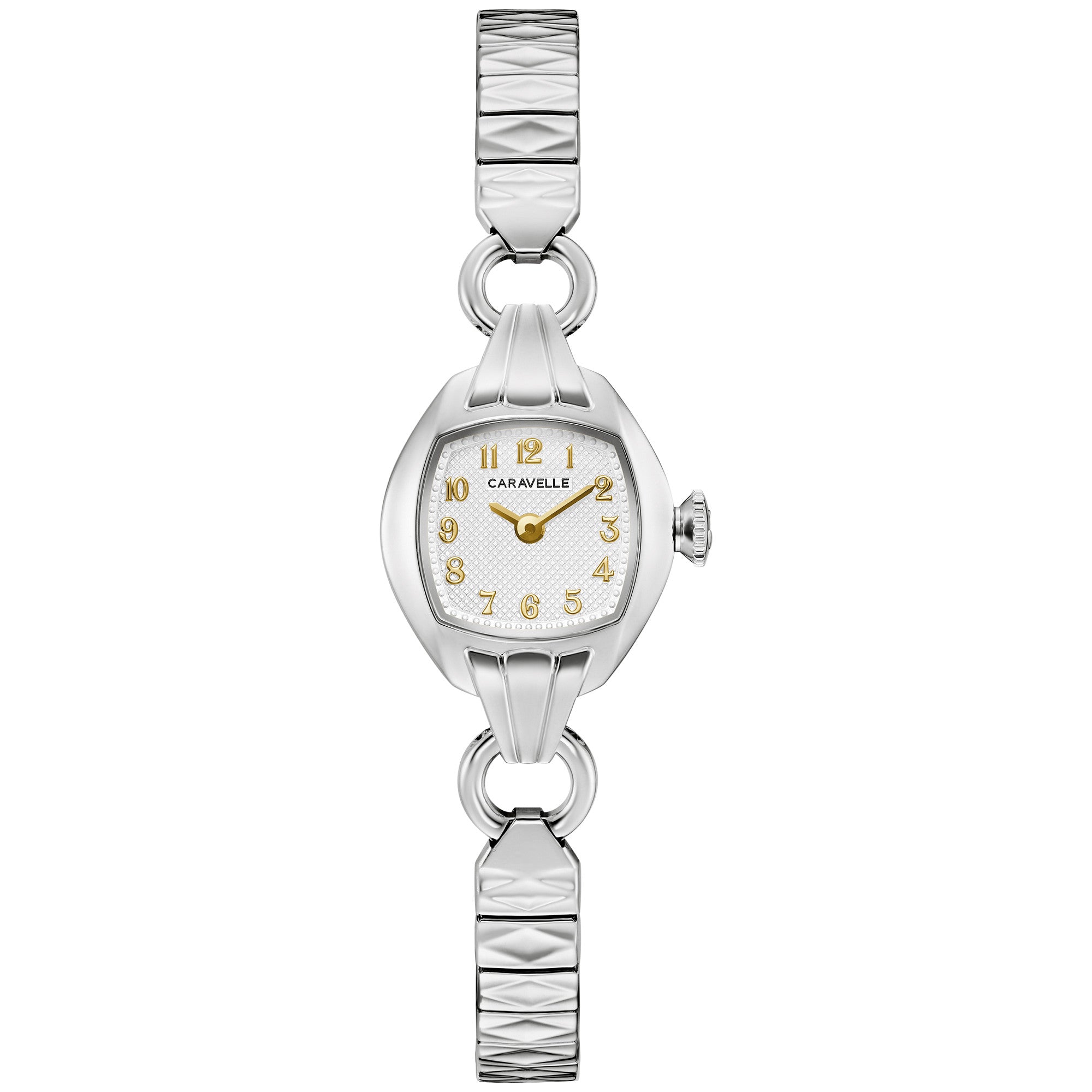 Montre Caravelle Dress 43L225, cadran argent, vue de face