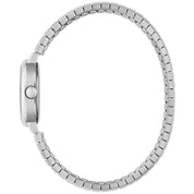 Montre Caravelle Petite Oval 43L230, cadran blanc, vue de profil