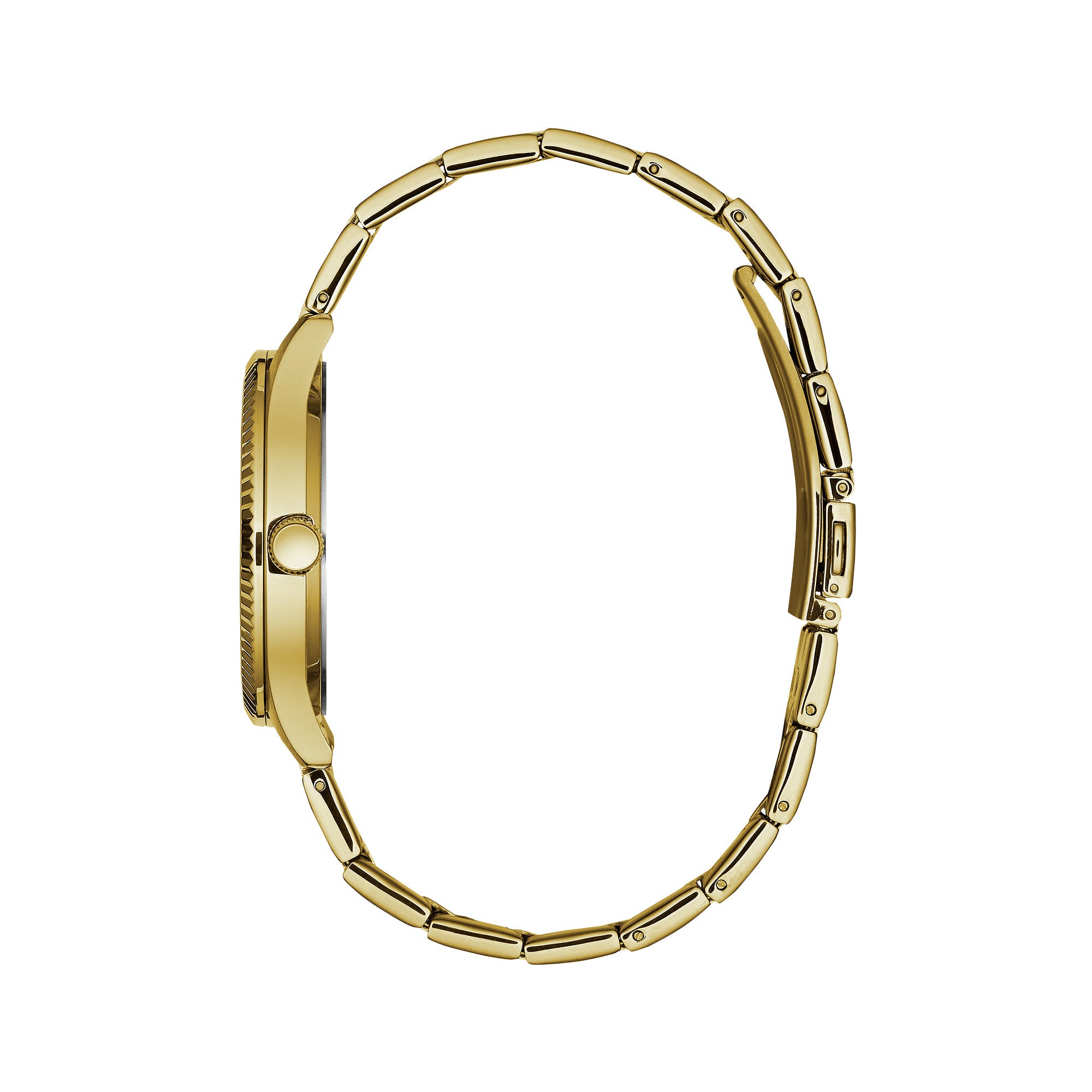 Montre Caravelle Dress 44B121, cadran noir, vue de profil