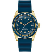 Montre Caravelle Sea Hunter 44B129, cadran bleu, vue de face