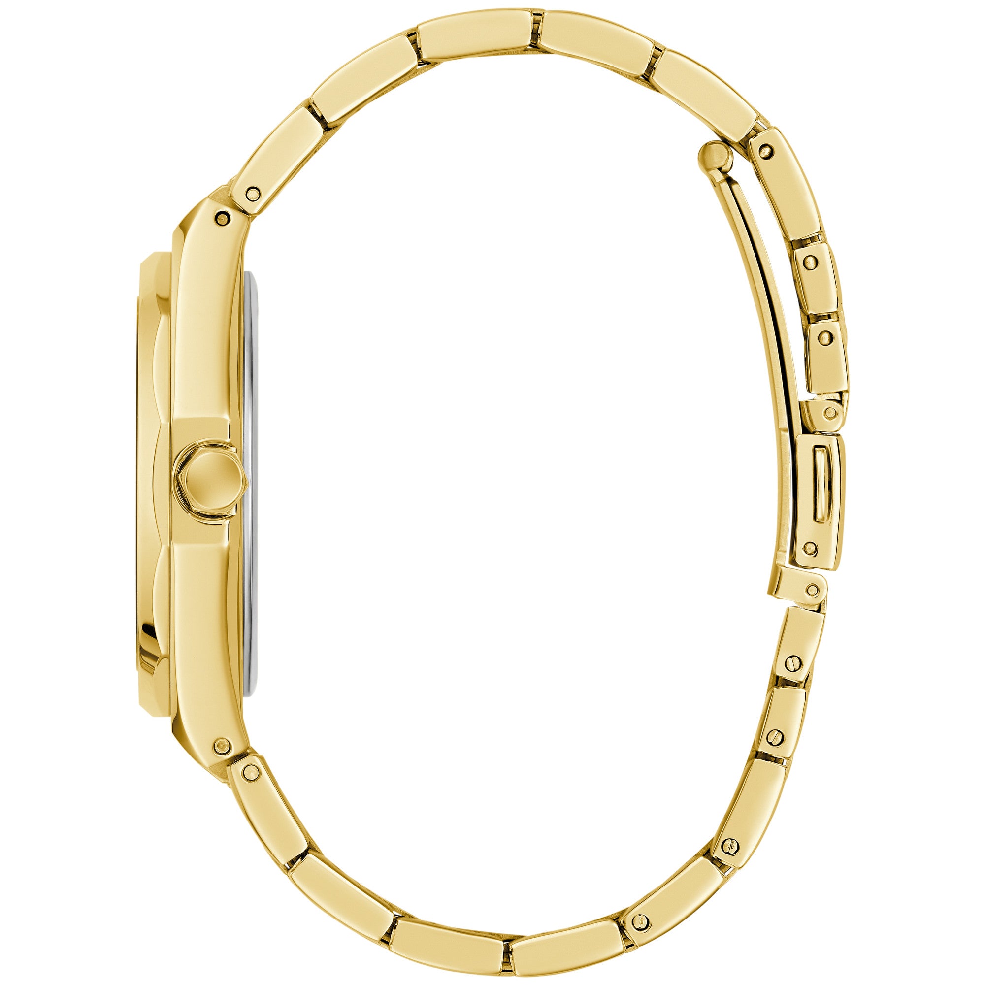 Montre Caravelle Dress 44B134, cadran vert, vue de profil