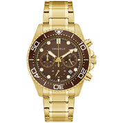 Caravelle Aqualuxx Sport 44B136 watch, brown dial, front view