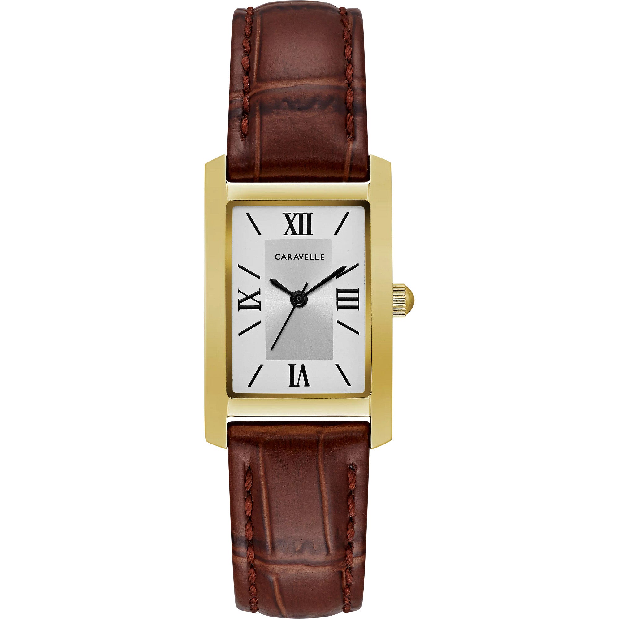 Montre Caravelle Dress 44L234, cadran argent, vue de face