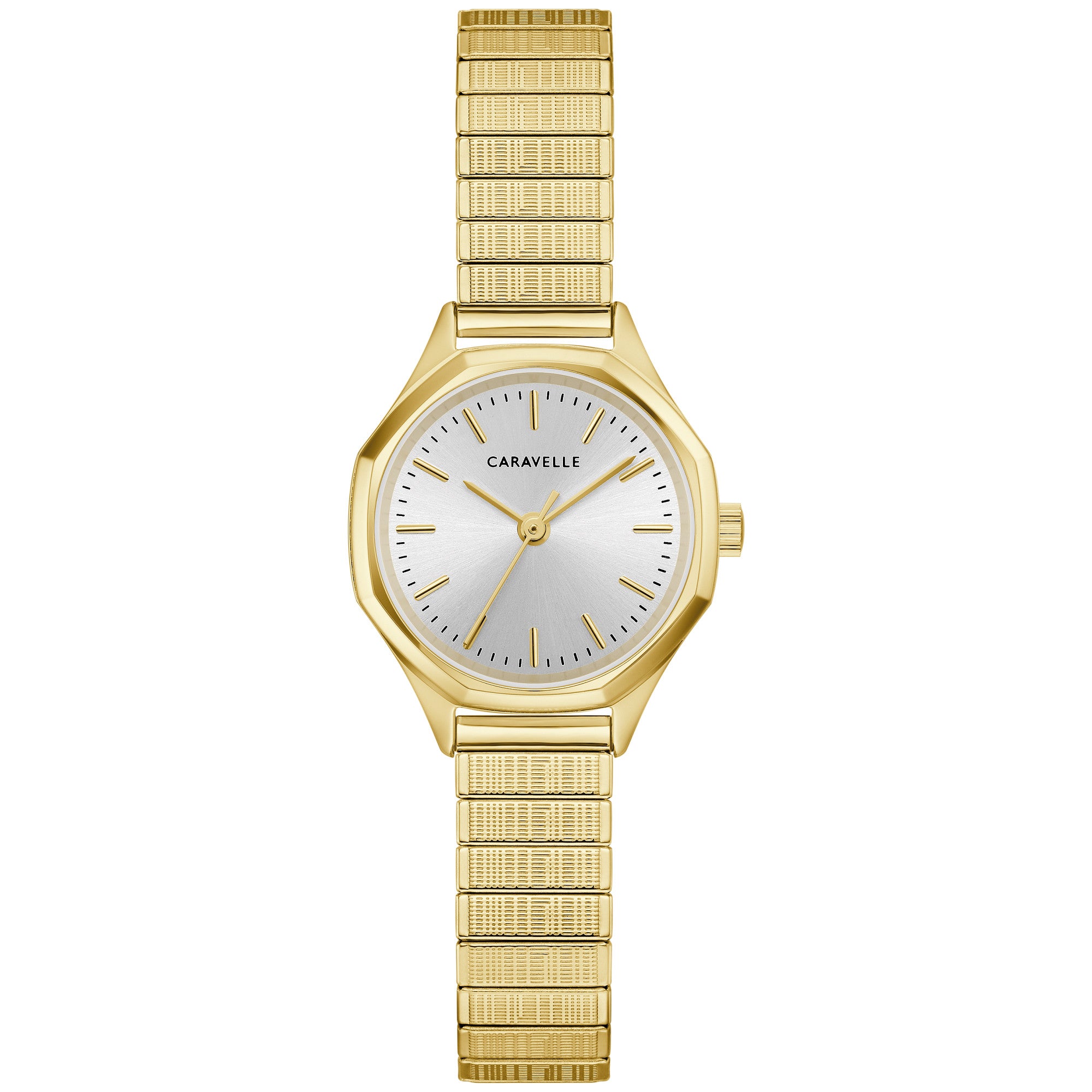 Montre Caravelle Vintage Classic 44L268, cadran argent, vue de face