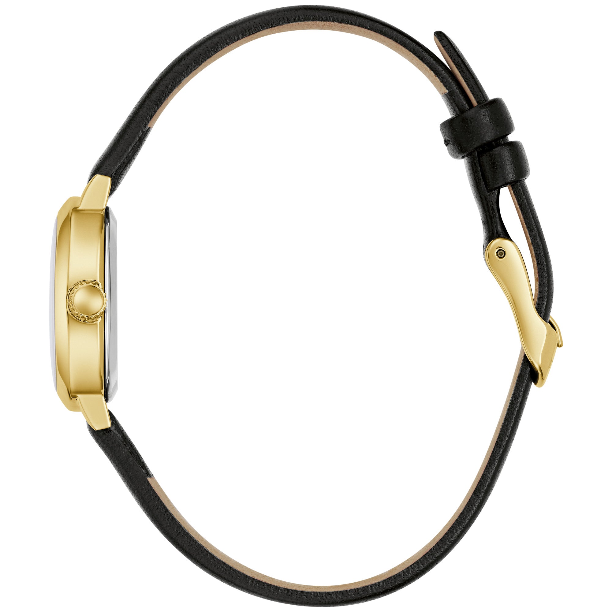 Montre Caravelle Petite Oval 44L269, cadran blanc, vue de profil