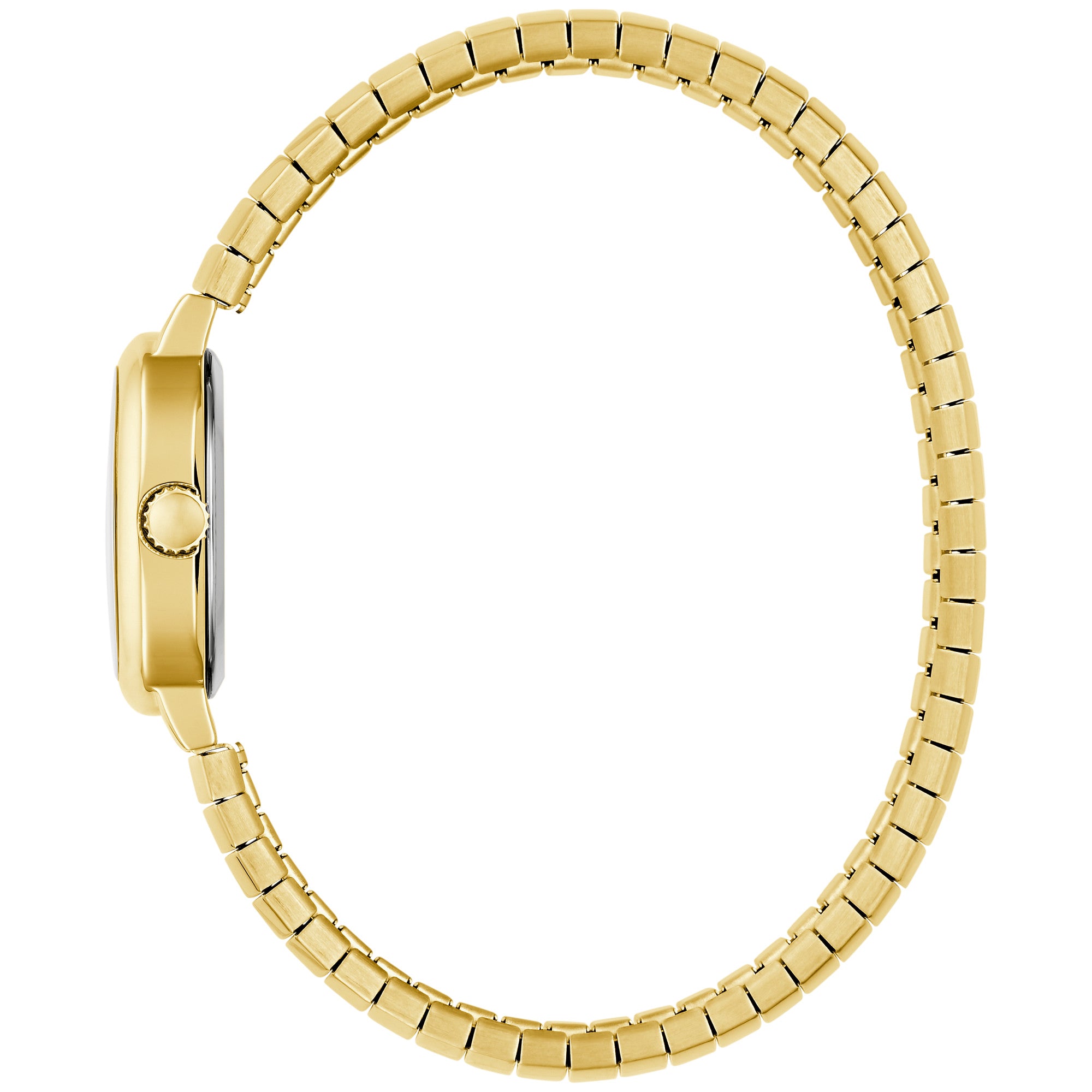 Montre Caravelle Petite Oval 44L274, cadran blanc, vue de profil