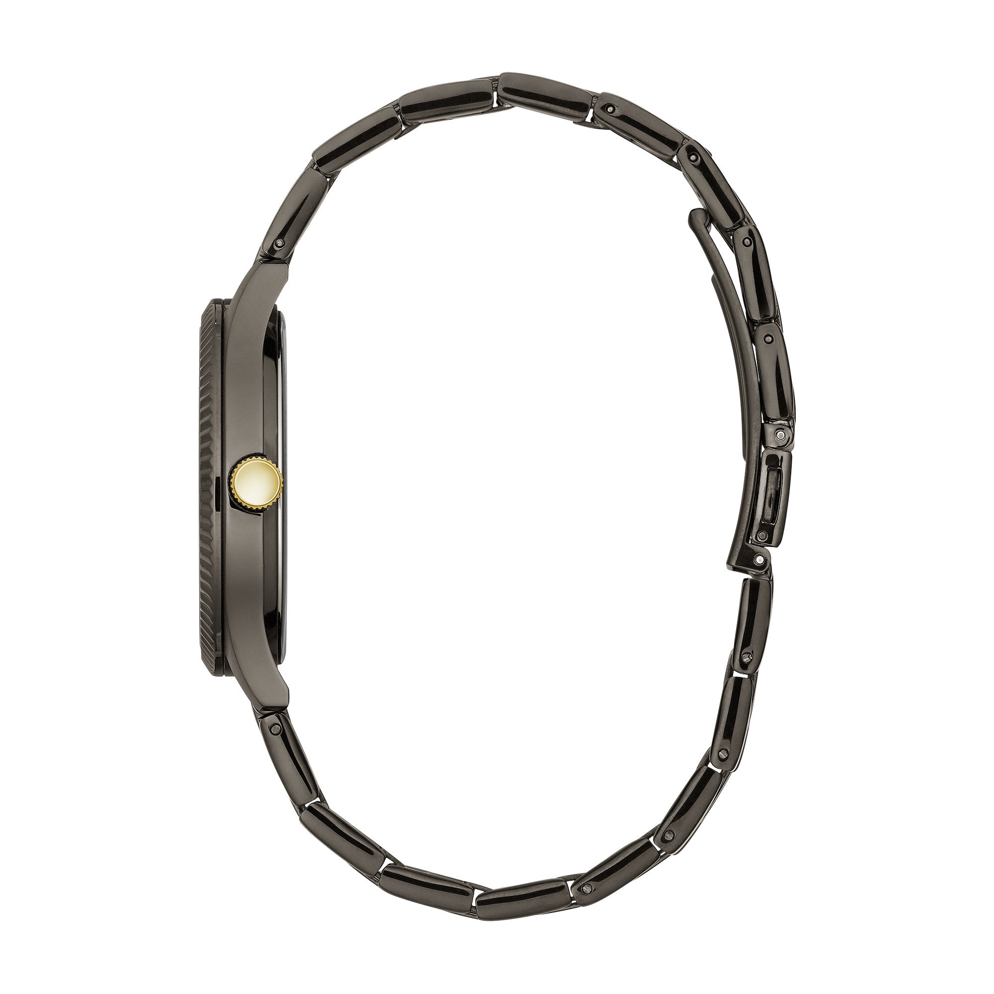Montre Caravelle Dress 45B149, cadran gris, vue de profil