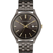Montre Caravelle Dress 45B149, cadran gris, vue de face