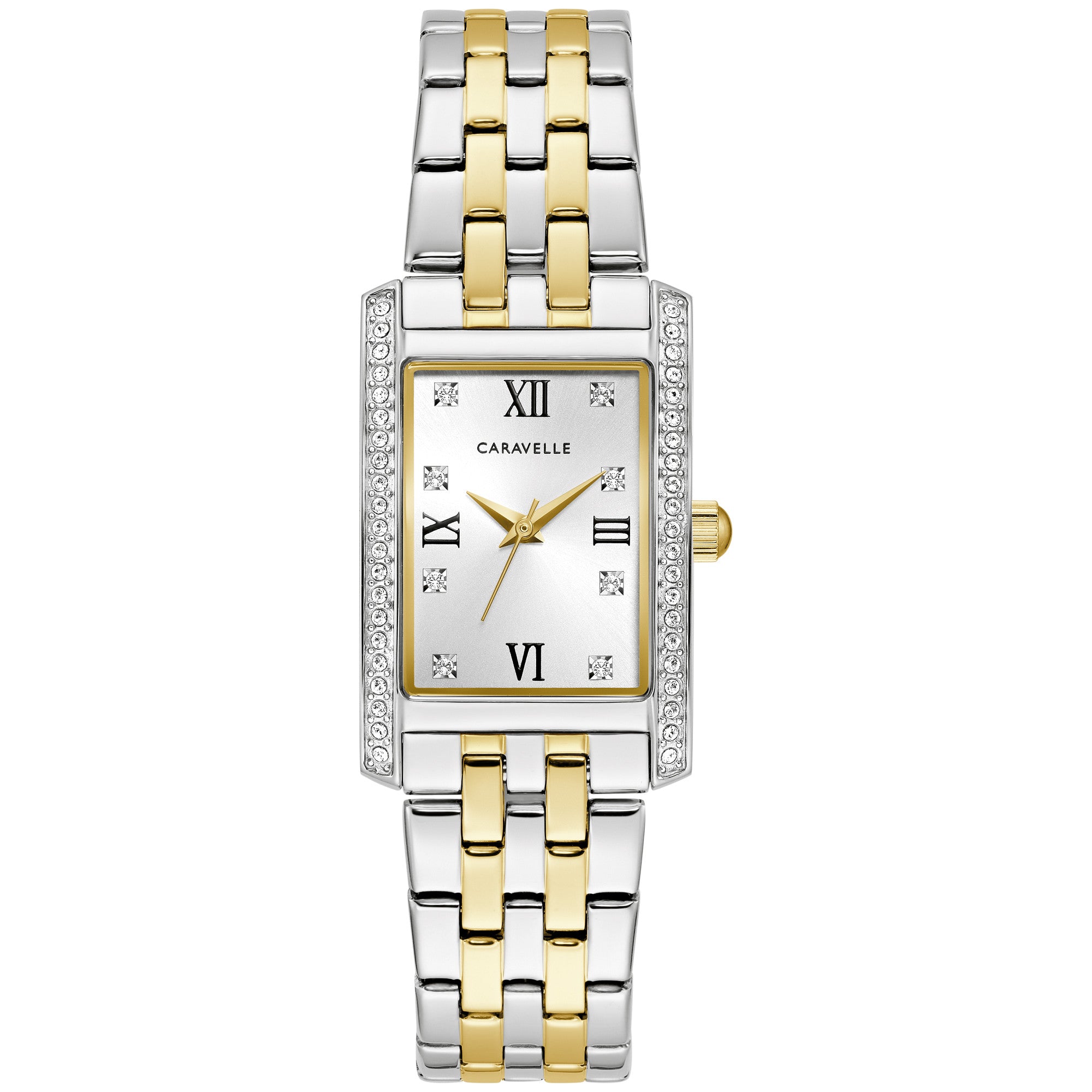 Montre Caravelle Dress 45L191, cadran argent, vue de face