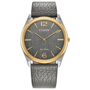 Montre Citizen Suratto AR3124-07H, cadran gris, vue de face