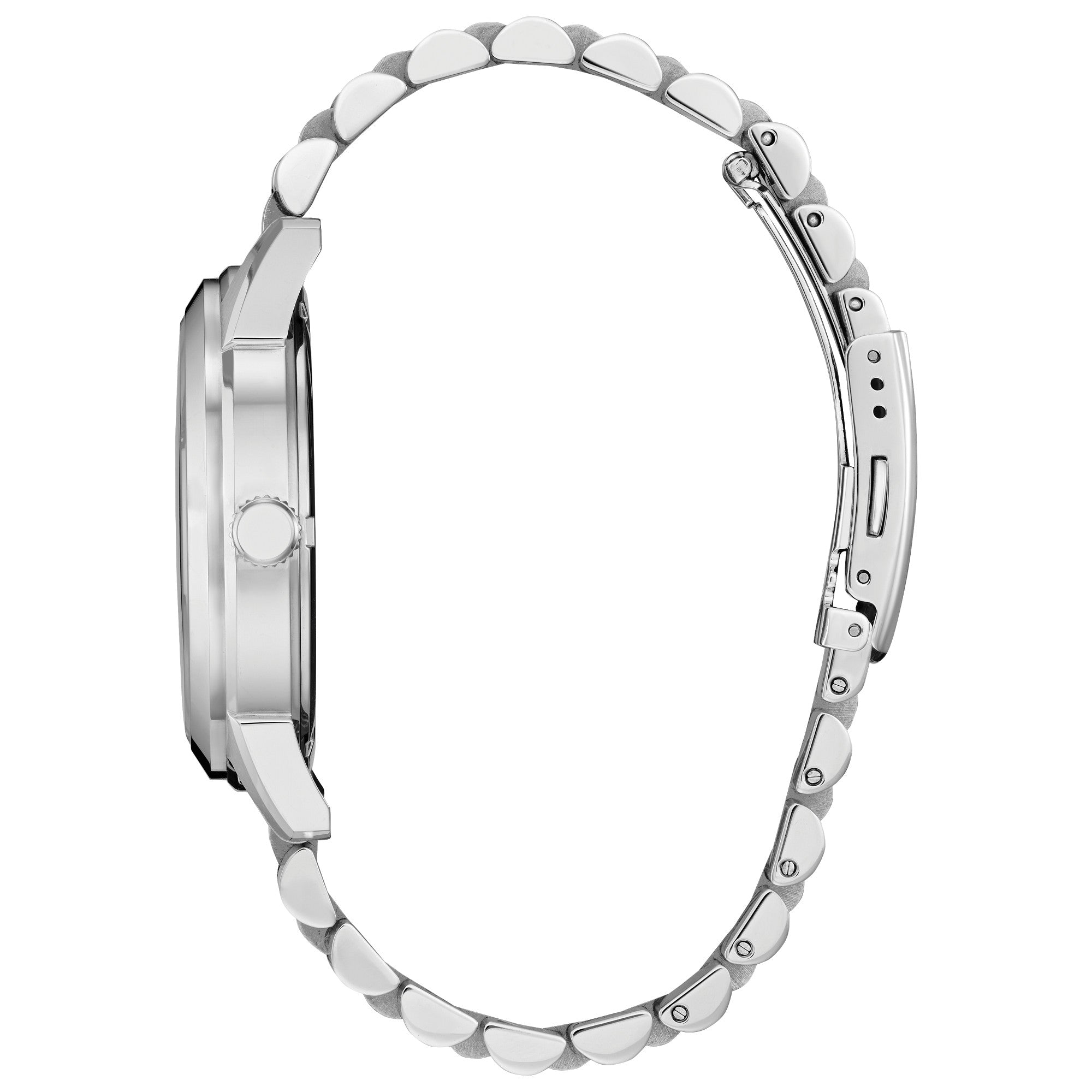 Montre Citizen Rolan AW0150-53L, cadran bleu, vue de profil