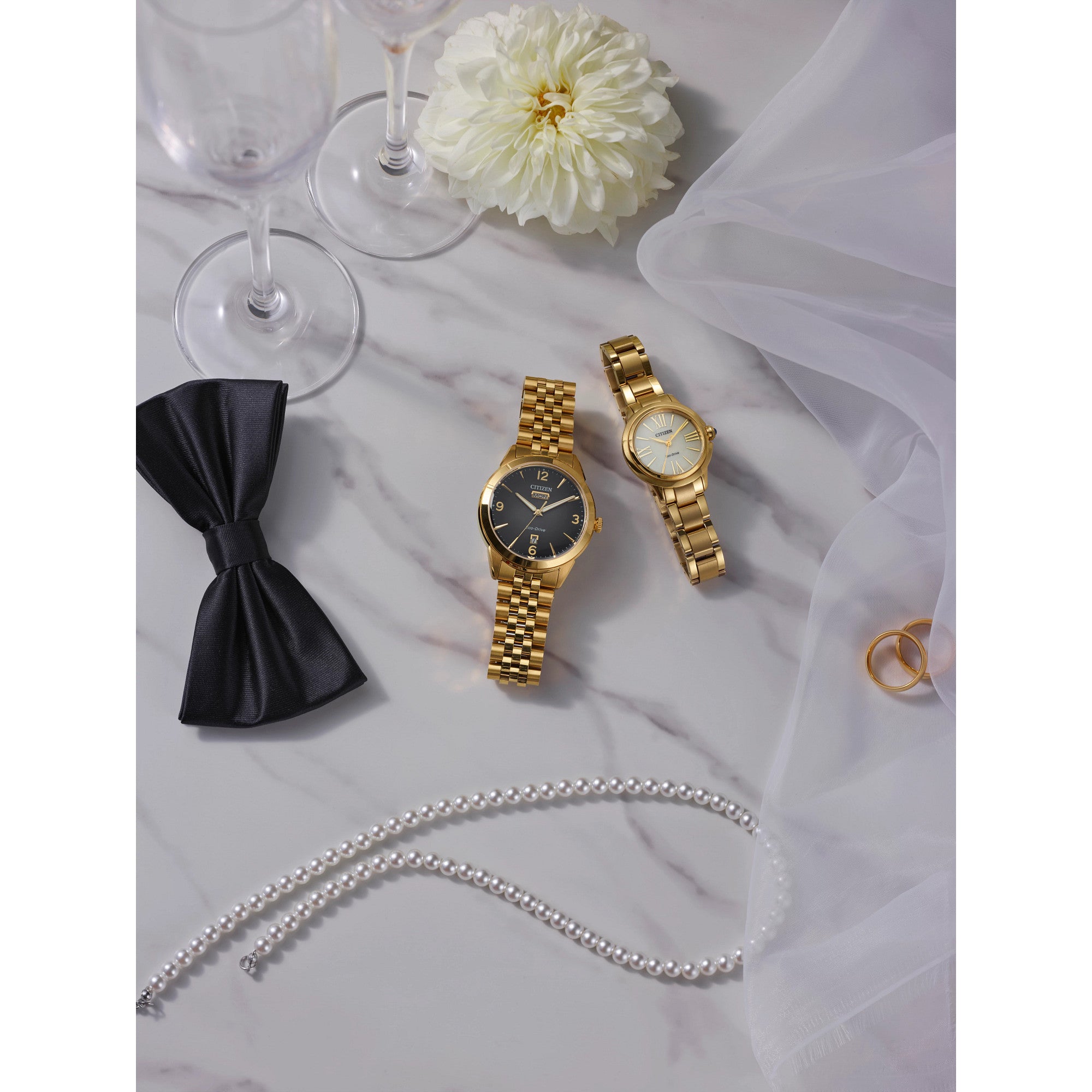 Montre Citizen Rolan AW0152-58H, cadran noir, mise en situation