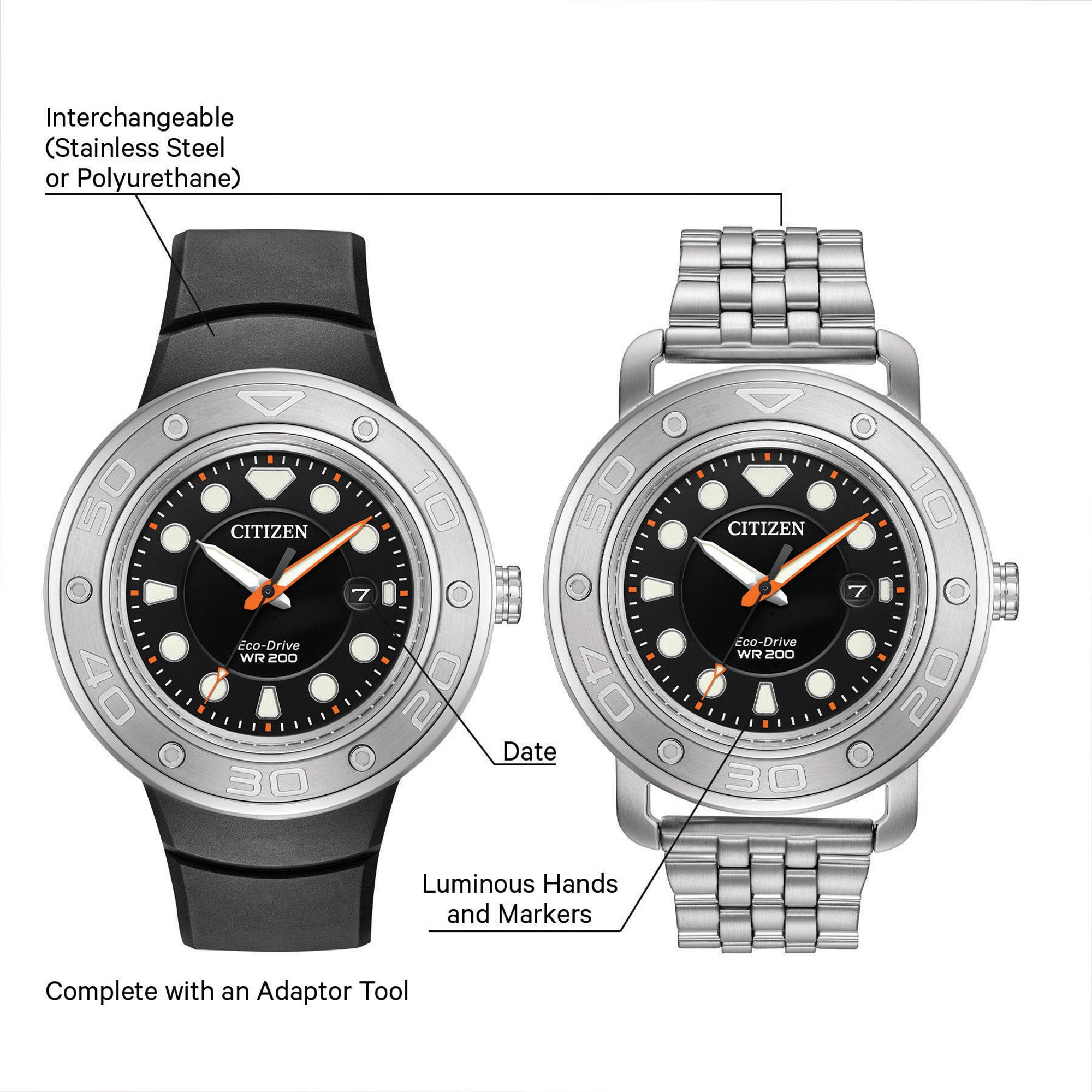 Citizen Eco-DIY AW1530-65E watch, back view