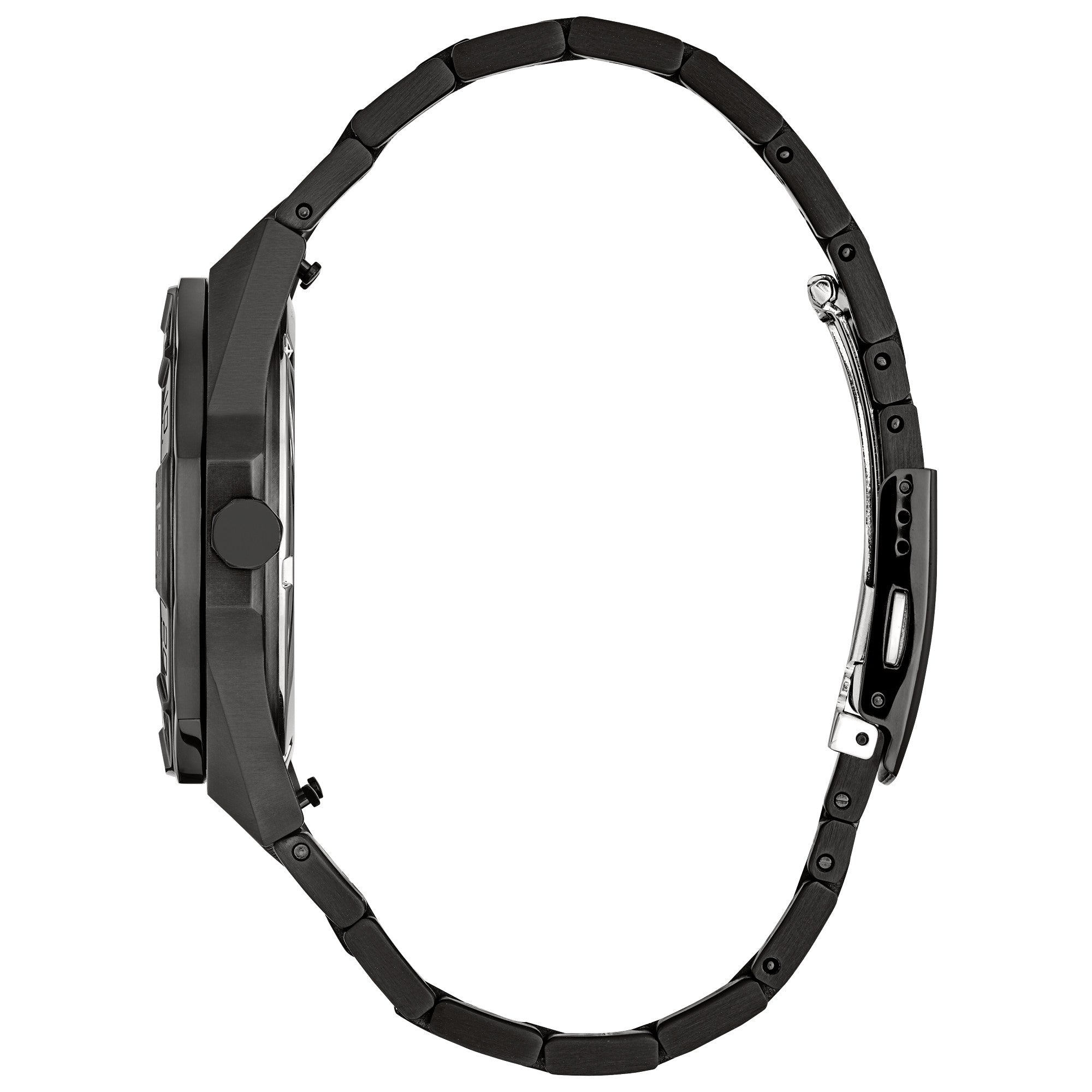 Citizen Brycen AW1855-52E watch, black dial, side profile