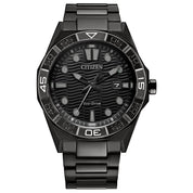 Citizen Brycen AW1855-52E watch, black dial, front view