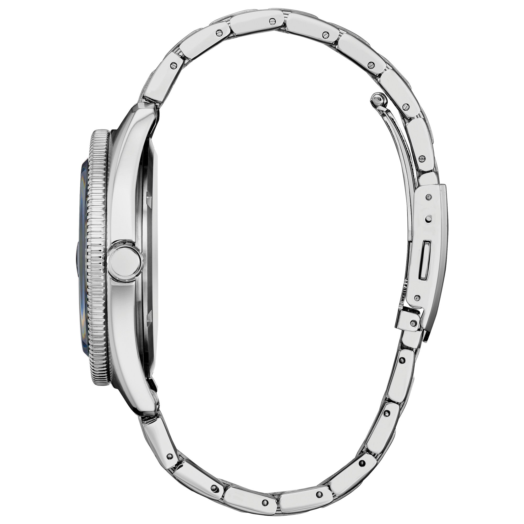 Citizen Terra Force AW1886-59L watch, blue dial, side profile