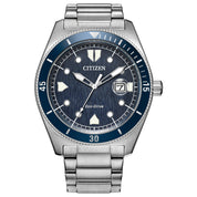 Citizen Terra Force AW1886-59L watch, blue dial, front view